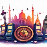 An abstract representation of a casino environment