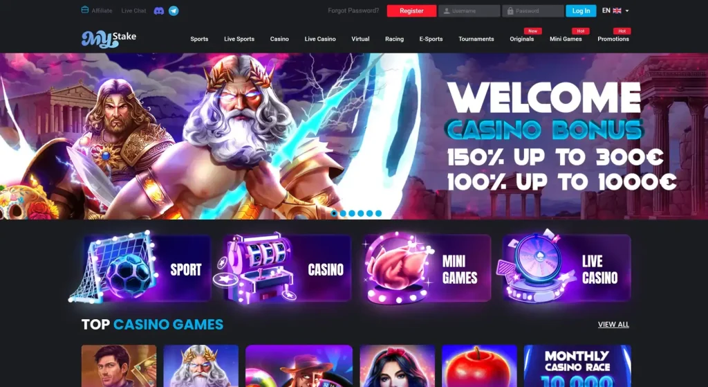 Mystake casino, one of the leading USA casinos for UK players